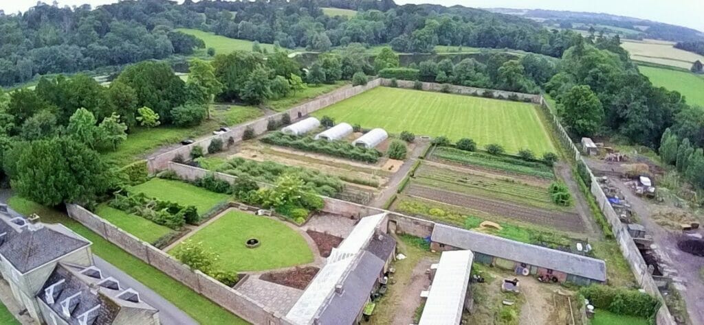 Aerial of Walled Garden